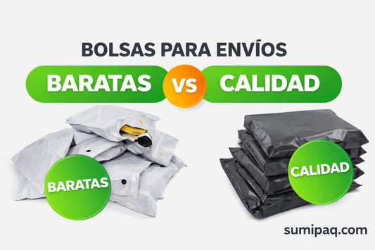 Bolsas para envíos baratas vs Bolsas para envíos de calidad