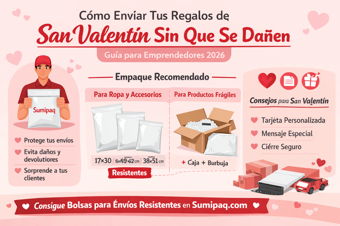 Cómo Enviar Tus Regalos de San Valentín sin que se Dañen (Guía para Emprendedores 2026)